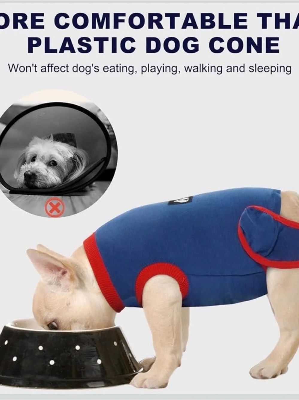 DogLemi Dog Recovery Suit Large After Surgery Wound Protection Dog Clothes